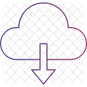 Data Download Cloud Access Database Extraction Icon