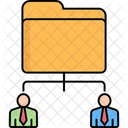 Data Driven Hr Employee Data Folder Icon