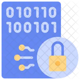 Data encryption Icon - Download in Flat Style