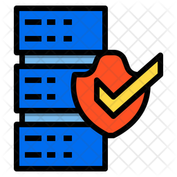 Data Encryption Icon - Download in Colored Outline Style