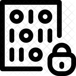 Data Encryption Icon - Download in Line Style