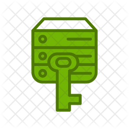 Data Encryption Icon - Download in Colored Outline Style