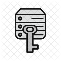 Data Encryption Icon - Download in Colored Outline Style