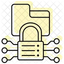 Data Encryption Lock Color Shadow Thinline Icon Icon