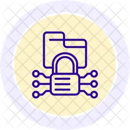 Data encryption lock  Icon