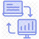 Data Exchange Duotone Line Icon Icon