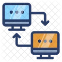 Data Exchange Data Transformation Data Converting Icon