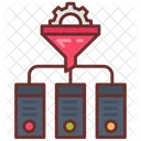 Data Extraction Filtration Funnel Icon
