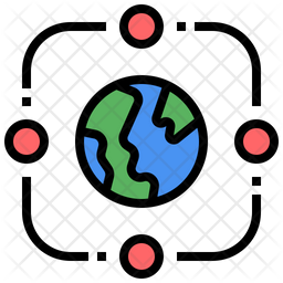 Data Fabric Icon - Download in Colored Outline Style