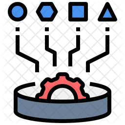 Data Fabric Icon - Download in Colored Outline Style