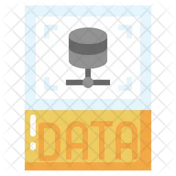 Data File Icon - Download in Flat Style