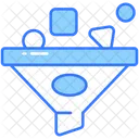 Data Filtering Funnel Icon
