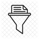 Data Filtering System Filtering Data Icon