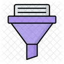 Data Filtration Data Funnel Sales Funnel Icon