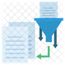 Data Filtration Funnel Icon