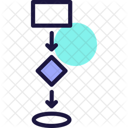 Data Flow Icon - Download in Colored Outline Style