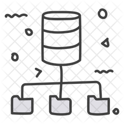 Data Flow Icon - Download in Line Style