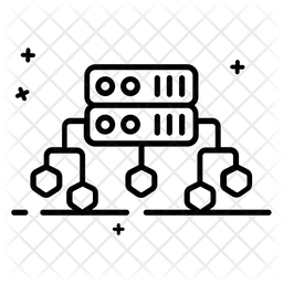 Data Flow Icon - Download in Line Style