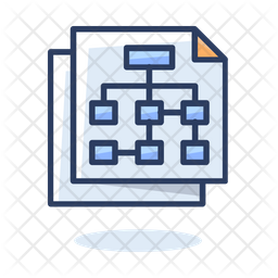 Data Flow Icon - Download in Colored Outline Style