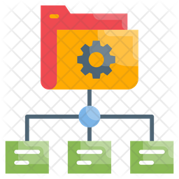 Data flow Icon - Download in Flat Style