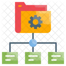 Data flow Icon - Download in Flat Style