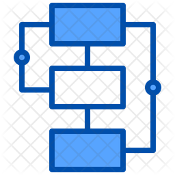 Data Flow Diagram Icon - Download in Dualtone Style