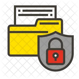 Data Folder Privacy Secure  Icon