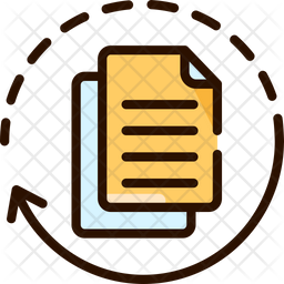 Data Format Conversions Icon - Download in Colored Outline Style