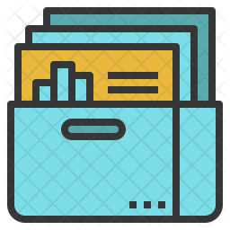 Data gathering Icon - Download in Colored Outline Style