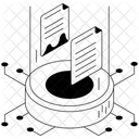 Data Hologram Files Documents Icon
