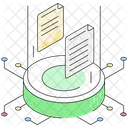 Data Hologram Files Documents Icon