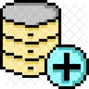 Data Pixelart Plus Icon
