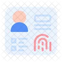 Data Identity Face Icon