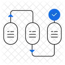 Data Integration Information Flow System Management Icon