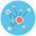 Data Interconnect Connected Points Abc Icon