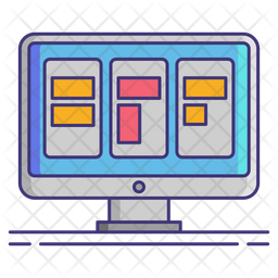 Data Interfaces Icon - Download in Colored Outline Style