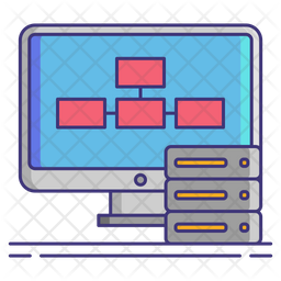 Data Interfaces Icon - Download in Colored Outline Style