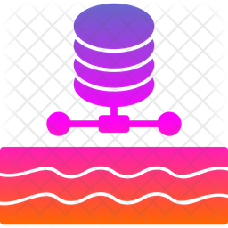 Data Lake Icon - Download in Gradient Style