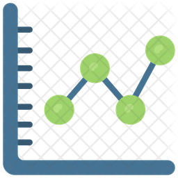 Data Line Chart Icon - Download in Flat Style