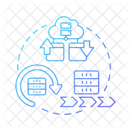 Data lineage Icon - Download in Rounded Style