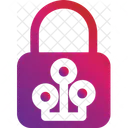 Lock Solid Gradient Icon
