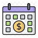 Data De Lucro Data Calendario De Negocios Ícone
