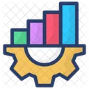 Graphical Management Data Management Combine Data Icon