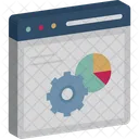 Data Management Data Processing Data Visualization Icon