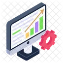 Data Settings Data Management Analytics Management Icon