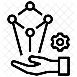 Digital data Icon - Download in Line Style