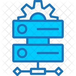 Data management Icon - Download in Colored Outline Style