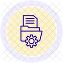 Data Management Line Icon Icon