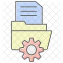 Data Management Lineal Color Icon Icon