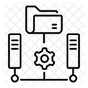 Data Management Organize Infrastructure Icon
